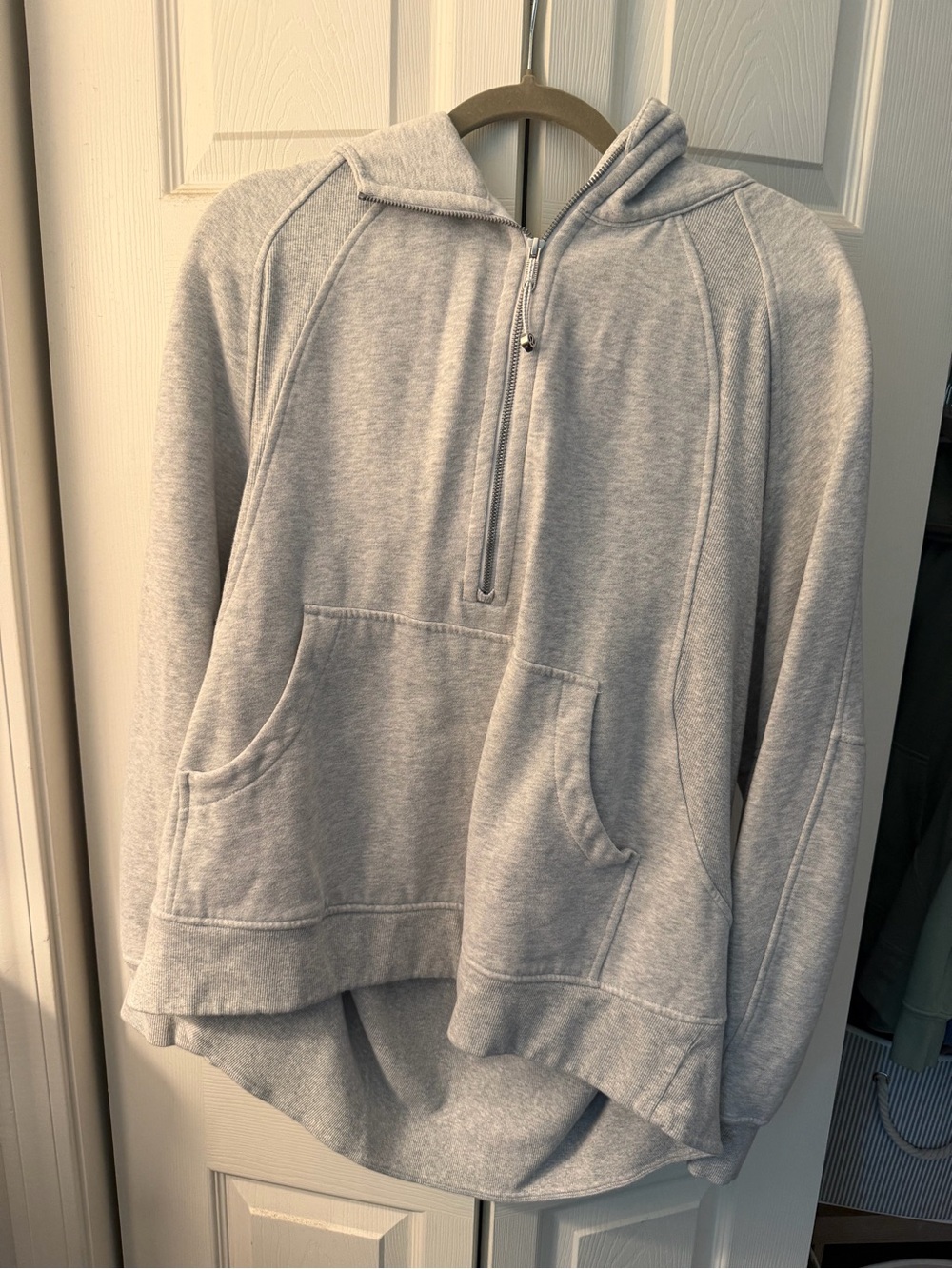 Scuba Oversized Half-Zip Hoodie *Long